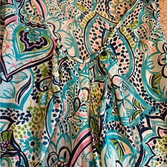 Lilly Pulitzer Multicolor Paisley Tank Top - Picture 2 of 3